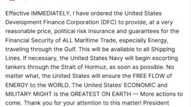Photo of मध्य पूर्व में अमेरिका ने वैश्विक ऊर्जा आपूर्ति के लिए किया  ऐलान ! स्ट्रेटेजिक होर्मुज स्ट्रेट पर हमारा कंट्रोल : ईरान