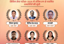 Photo of समाज कल्याण मंत्रालय की बड़ी उपलब्धि…सिविल सर्विस परीक्षा – 2025 में 6 अभ्यर्थियों का हुआ चयन