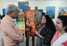 Photo of ग्रामोदय विश्वविद्यालय की चित्रकला प्रदर्शनी में परंपरा और आधुनिकता का अद्भुत समन्वय प्रदर्शित
