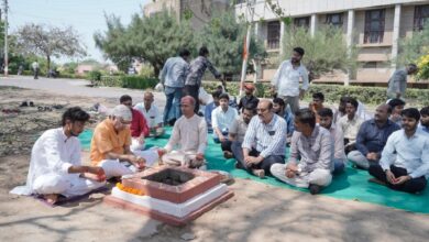 Photo of कुलगुरु की उपस्थिति में ग्रामोदय विश्वविद्यालय में हनुमान जयंती पर श्रद्धा एवं उल्लास के साथ भव्य आयोजन संपन्न