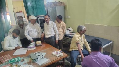 Photo of ग्रामोदय विश्वविद्यालय में स्वास्थ्य परीक्षण एवं जांच शिविर का आयोजन