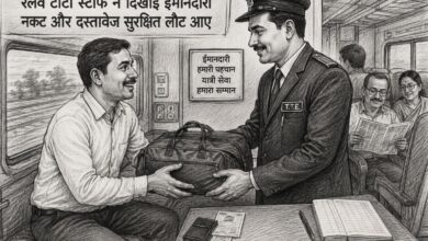 Photo of ट्रेन में छूटा यात्री का बैग, रेलवे स्टाफ ने दिखाई ईमानदारी – नकद और दस्तावेज सुरक्षित लौटाए