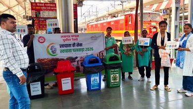 Photo of लखनऊ मंडल में SWM नियम 2026 महाअभियान; स्टेशन वेंडरों और यात्रियों को समझाया 4 श्रेणियों में कचरा अलग करने का पाठ